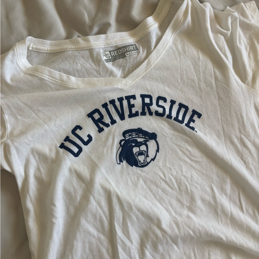 RED SHIRT UC Riverside White Short Sleeve Tee